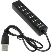 Универсальный USB разветвитель DEFENDER Quadro Swift USB2.0, 7 портов