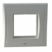 Рамка 80x80 под модули 45x45 с пласт.  кольцом,  белая, Nexans <N200.050>