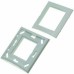 Рамка 80x80 под модули 45x45 с пласт.  кольцом,  белая, Nexans <N200.050>