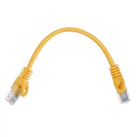 Патч-корд ACD-LPU5E-2DY [ACD-LPU5E-2DY] Cat5e UTP 24AWG 4Pair, 7/0.18мм CCA Желтый, 0.2м, (741326)