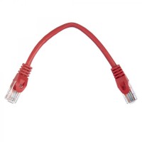 Патч-корд ACD-LPU5E-2DR [ACD-LPU5E-2DR] Cat5e UTP 24AWG 4Pair, 7/0.18мм CCA Красный, 0.2м, (741333)
