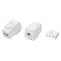 Модуль Hyperline (KJ8-8P8C-C5E-180-TLS-WH) информ. KeystoneRJ45 кат. 5E FTP бел.