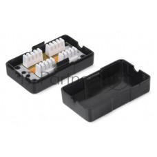 Адаптер WRline WR-CM-IDC-C5E проходн.Dual IDC кат.5E UTP черн.