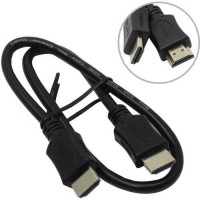 Кабель HDMI [C-HM-HM-0.5M] Wize,0.5 м, v.2.0, 19M/19M, позол.разъемы, экран, черный, пакет