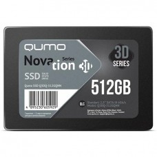 Накопитель SSD QUMO Novation, 512GB, SATA III, 2.5", R/W 530/500